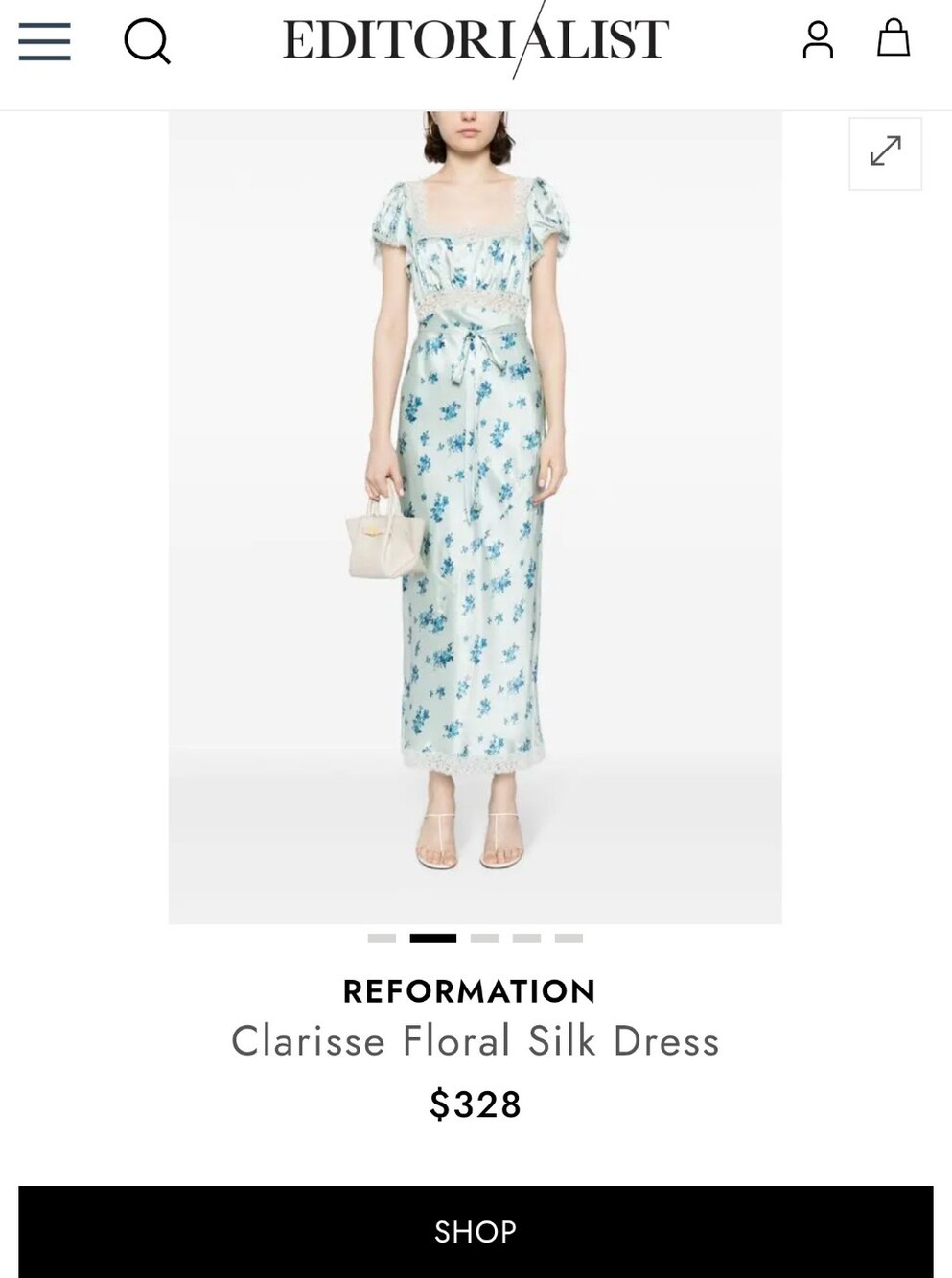 Reformation Clarisse Floral Silk Maxi Dress NWT